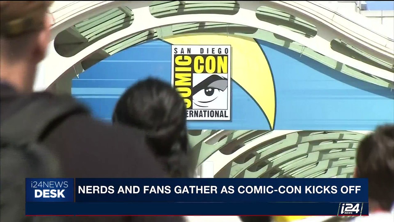 i24NEWS DESK | Nerds and fans gather as Comic-Con kicks off | Friday, July 21st 2017