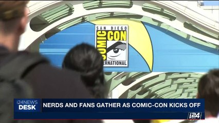 i24NEWS DESK | Nerds and fans gather as Comic-Con kicks off | Friday, July 21st 2017