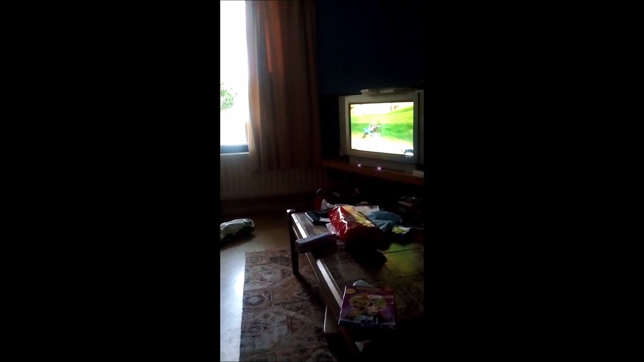 Funny Crazy Nan Playing the Wii