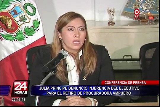 Julia Príncipe denuncia injerencia de PPK para retiro de Katherine Ampuero