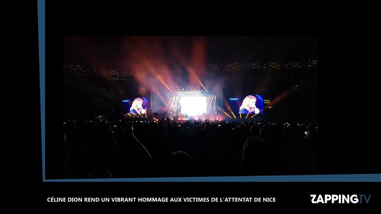 Céline Dion rend un vibrant hommage aux victimes de l’attentat de Nice (vidéo)