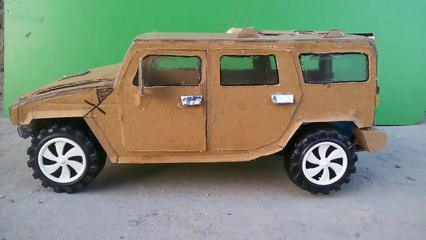 WOW! Super RC Hummer Car __ How to make RC Hummer Car out of paper Simple 9v Battery DIY at homep)