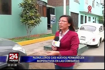 Patrulleros inteligentes se encuentran inoperativos en comisarías