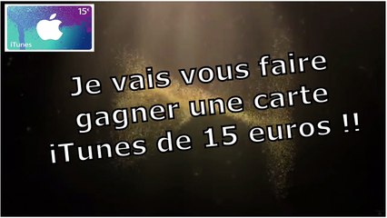 [CONCOURS]CARTE ITUNES OU GOOGLE PLAY 15€