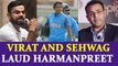 ICC Women World Cup: Virat Kohli and Sehawag hailed Harmanpreet for her century | Oneindia News