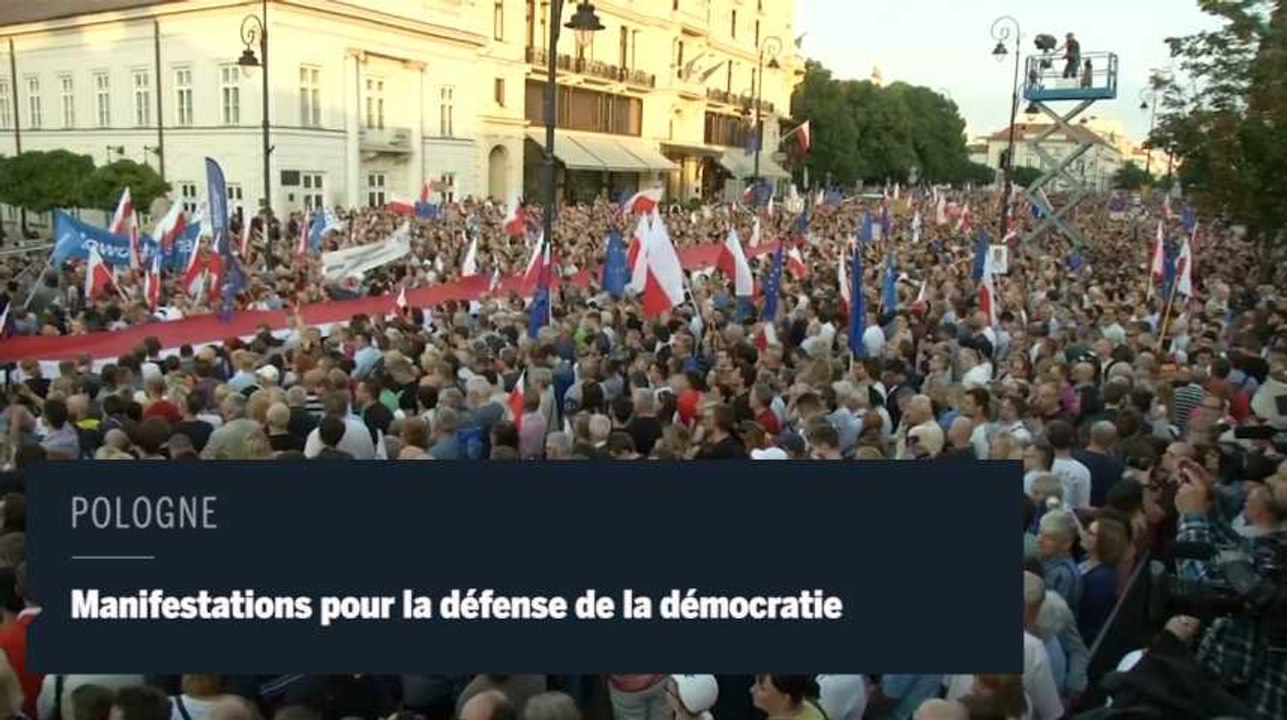 Pologne : manifestations pour défendre la démocratie