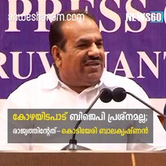 kodiyeri response bjp's about money scam