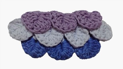 Cara Merajut Motif Crocodile