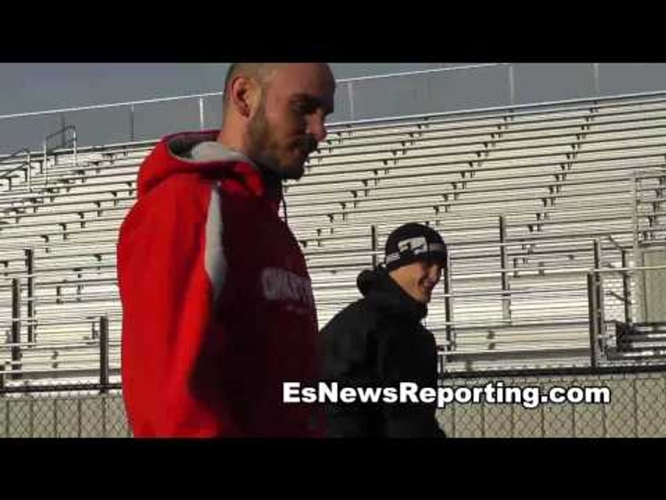 Kelly Pavlik and Boxers AM Workout