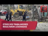 Muere trabajador en Iztapalapa por caída de barda