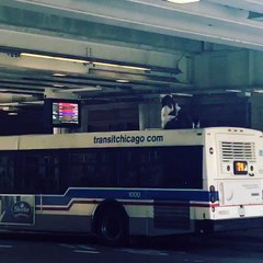 Guy Rides on Top of a Bus