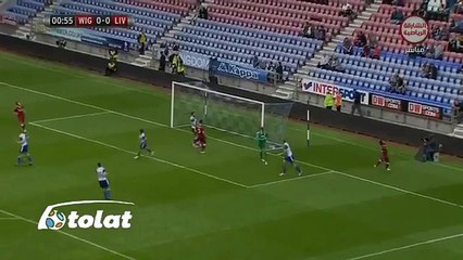 شاهد !!│ماذا فعل محمد صلاح لاعب ليفربول الجديد بدفاع ويغان الإنجليزي || جنون المـعلق