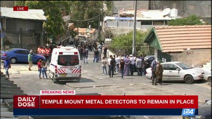 DAILY DOSE | Temple Mount metal detectors remain in place | Friday, July 21st 2017