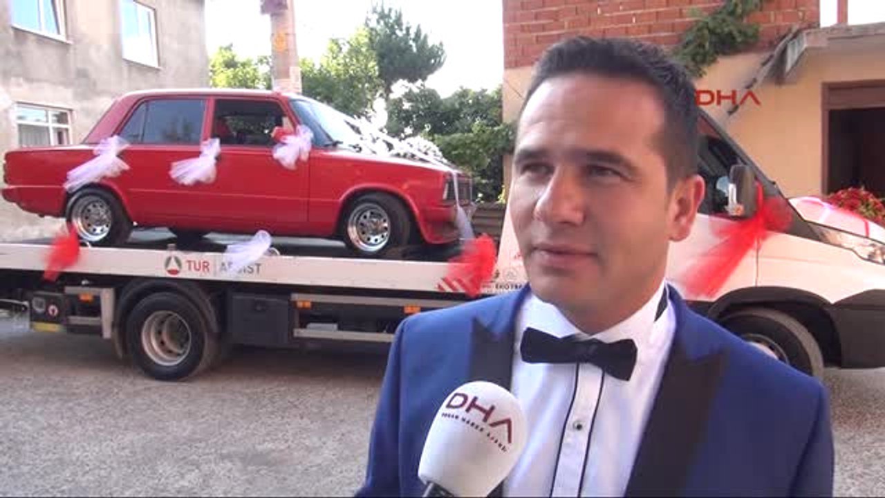Zonguldak Gelin ve Damat, Oto Kurtarıcıdaki Gel...