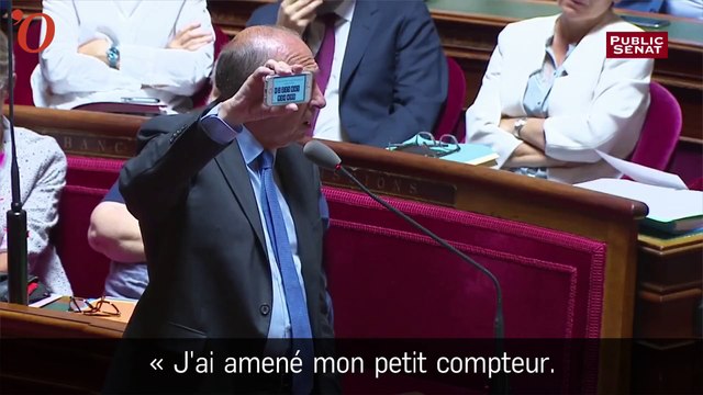 Compteur en main, Gérard Collomb démontre que la dette publique s'accroît de 2655€ par seconde