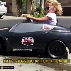 Bright Side - This girl sure has a great future in racing!...