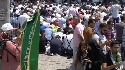Beyazıt'ta İsrail Protestosu