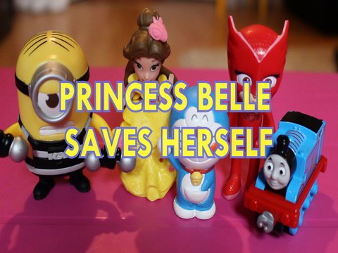 PRINCESS BELLE SAVES HERSELF MINIONS DORAEMON THOMAS & FRIENDS OWLETTE DESPICABLE ME Toys BABY Videos, BEAUTY AND THE B