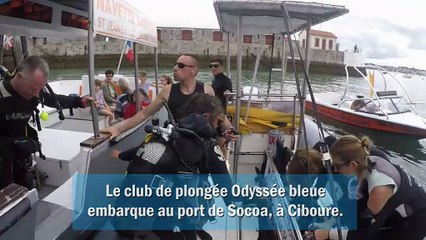 Plongée à Socoa avec le club Odyssée bleue