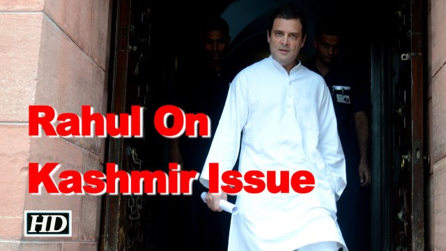 Rahul blames Modi for Kashmir turbulence