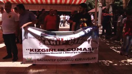 Gaziantep'te Israil Bayrağı Yakıldı