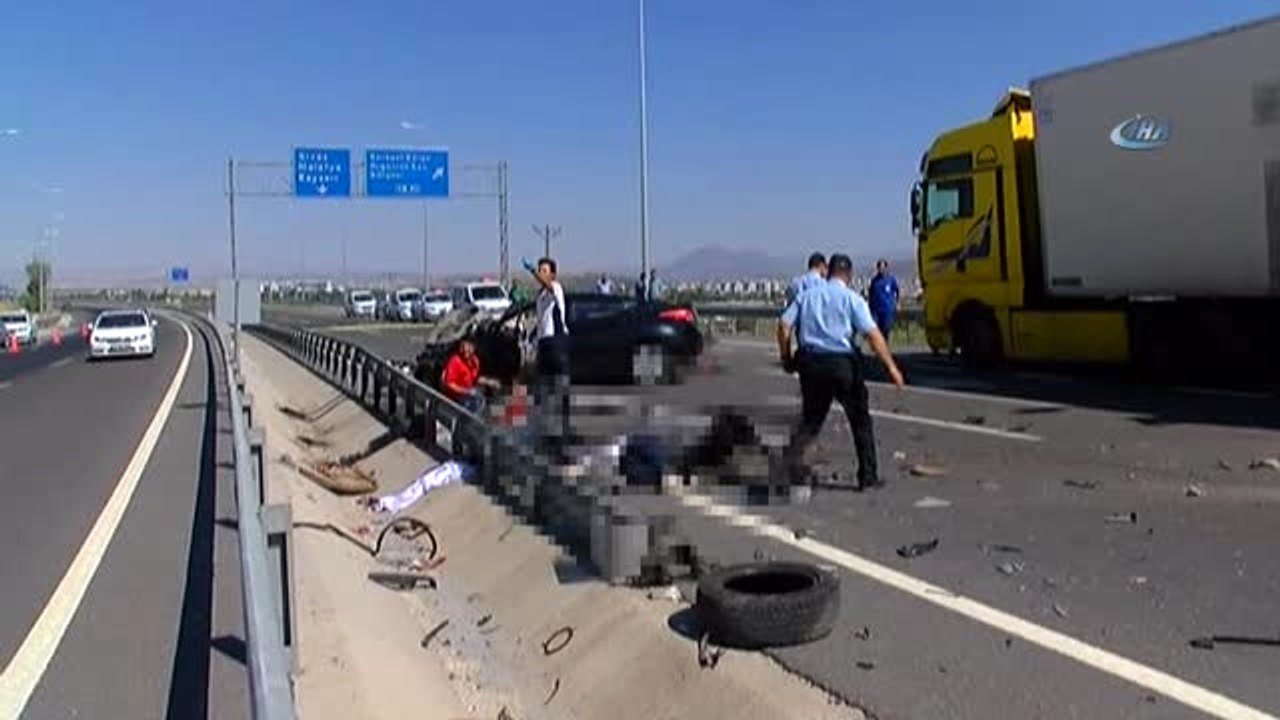 kayseri de meydana gelen trafik kazasinda 4 kisi hayatini kaybetti dailymotion video