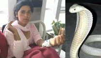 This Girl was wife of Snake in her previous life. Snakes follow her for 3 years and bitten her 34 time