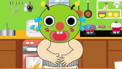 むしむしくん トイレトレーニング アニメ ❤ 食べるだけ - 寿司ロール ピザ カップケーキ - こどもが笑う！- 赤ちゃん泣き止む  [Japan Kid]