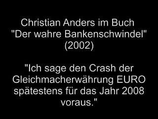DER EURO CRASHT, Autor  Christian Anders - Buchtrailer
