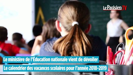 Découvrez le calendrier des vacances 2018-2019