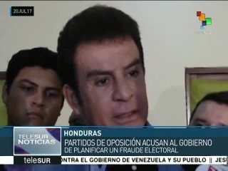 Hondura: oposición acusa al gobierno de planear un fraude electoral
