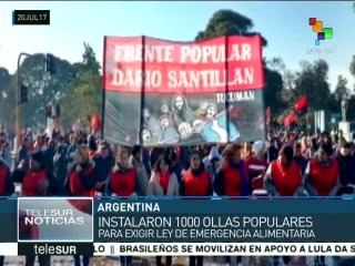 Organizaciones argentinas exigen una Ley de Emergencia Alimentaria