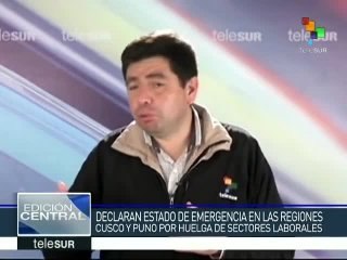 Continúa la huelga de maestros en Perú