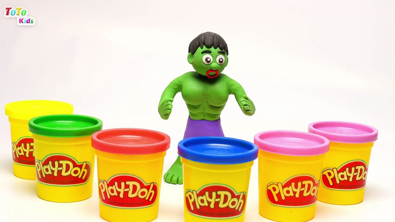 Play Foam Disney Princess Bad Hulk Surprise Eggs Learn Colors Finger Family Song