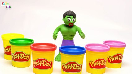 Play Foam Disney Princess Bad Hulk Surprise Eggs Learn Colors Finger Family Song