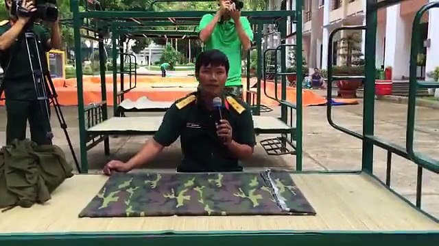 Hướng dẫn xếp chăn màn (nội vụ) theo phong cách quân đội