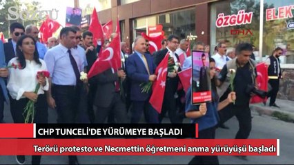 CHP Tunceli'de yürümeye başladı