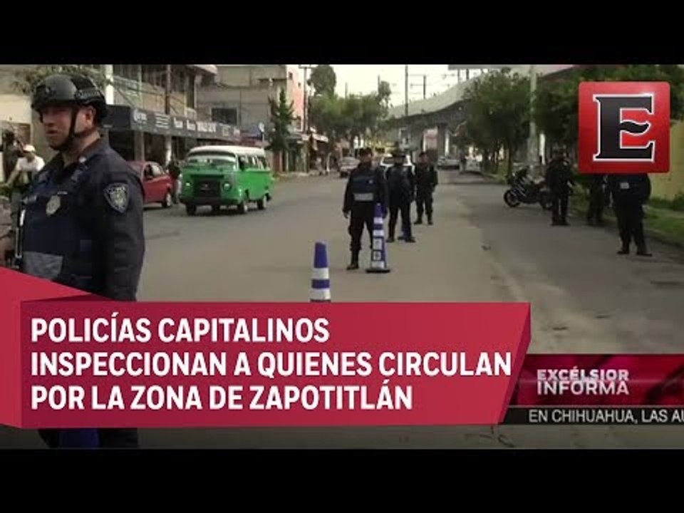 Operativo de revisión a automovilistas y motociclistas en Tláhuac