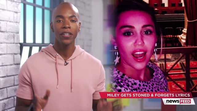 Miley Cyrus Forgets Lyrics During Bill Murray Salute Blames Being Too Stoned