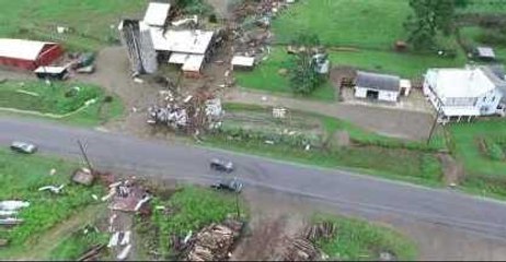 Severe Storm Damages Western New York Farm