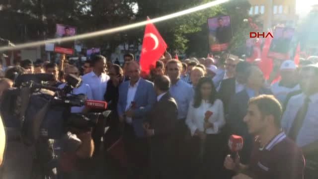Tunceli CHP'nin, Tunceli'deki Terörü Protesto ve Öğretmen Necmettin Yılmaz'ı Anma Yürüyüşü Başladı