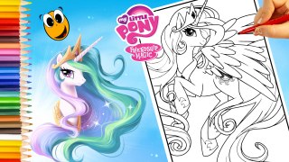 Princess Celestia coloring book page desenhos para colorir pony coloring mlp with KOKI DISNEY TOYS