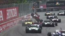 Big Start Crash 2017 Indy Lights Toronto Race 2
