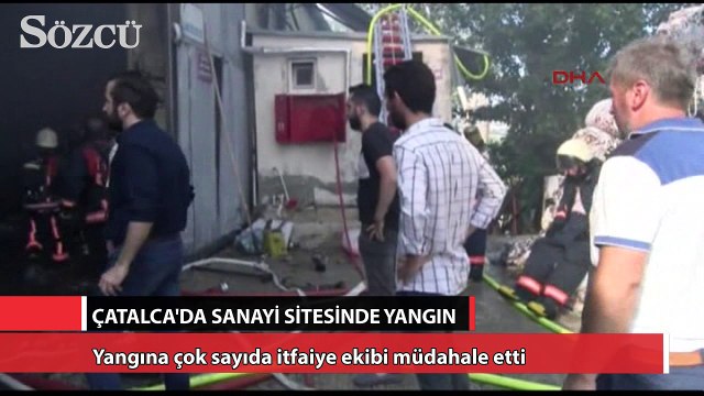 Çatalca'da sanayi sitesinde yangın