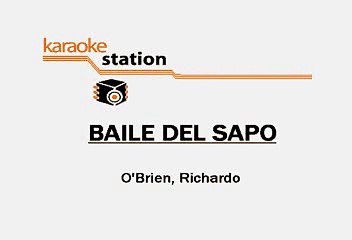 Timbiriche - Baile del sapo (Karaoke)