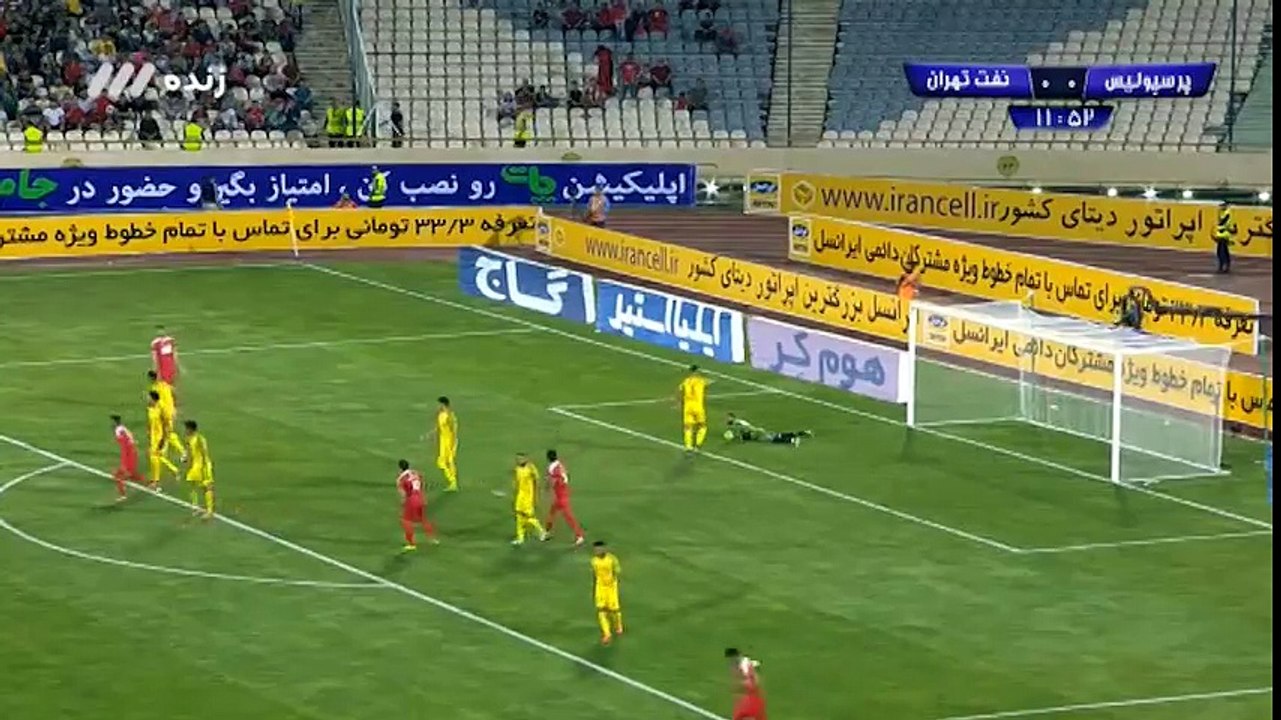 خلاصه بازی پرسپولیس و نفت تهران