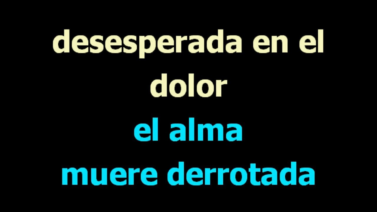 Sin un amor  - Los panchos  - Karaoke -  Letra