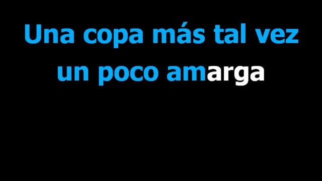 Una copa mas - Los panchos - Karaoke - Letra