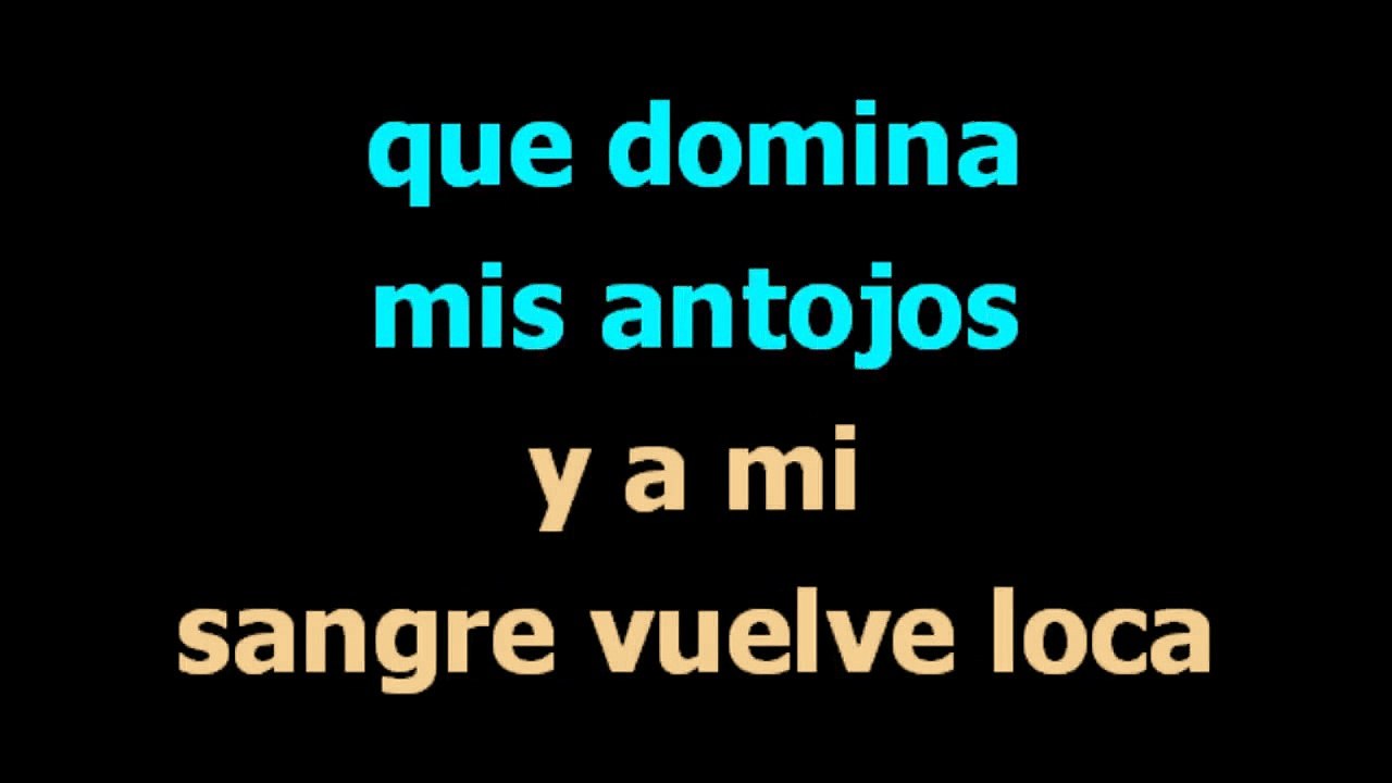 Esclavo y amo -  Los pasteles verdes -  Karaoke -  Letra