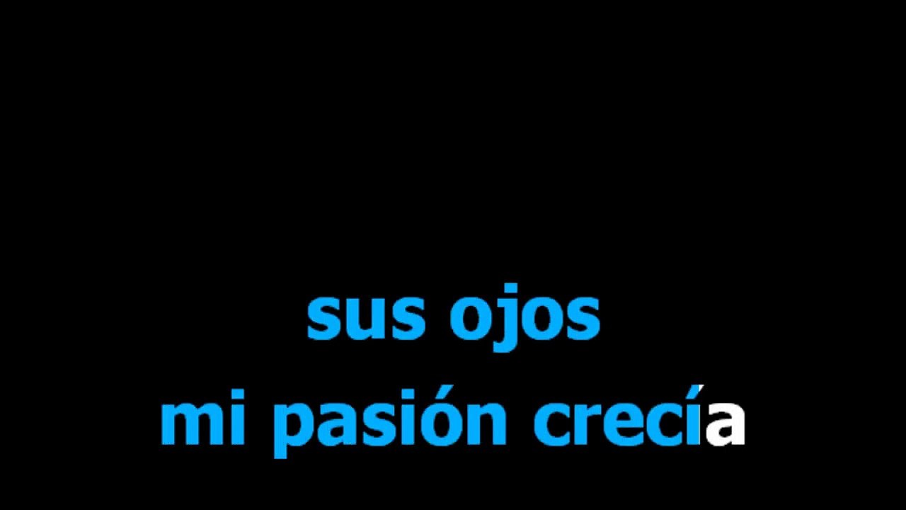 morenita mia -  Los pasteles verdes  - Karaoke  - Letra